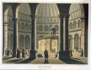 Den hellige grav, pub. av William Watts, 1806 av Luigi Mayer