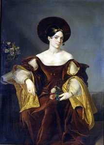 Maria de la Felicidad Malibran (1808 - 1836) Maleri av Luigi Pedrazzi. La Scala-museet i Milano av Luigi Pedrazzi
