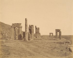 12 [Persepolis, W: før restaurering, 1840-60-tallet. av Luigi Pesce