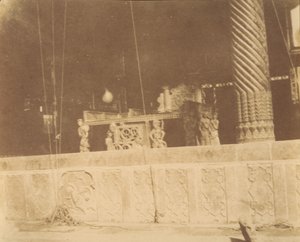 [Golestan-palasset, Teheran, Iran] Takht-i Marmor, 1840-60-tallet. av Luigi Pesce