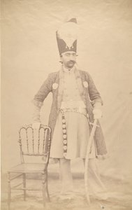 Naser al-Din Shah, ca. 1852-55. av Luigi Pesce
