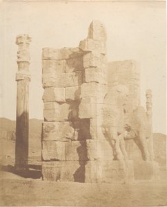 Porta di-inngangen til ruinene av Persepolis, 1858. av Luigi Pesce