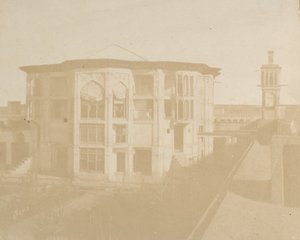 Teheran. Statsministerens hus Nezanneh, 1858. av Luigi Pesce