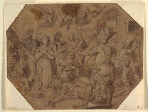 St. Ursulas martyrium av Luigi Rodriguez