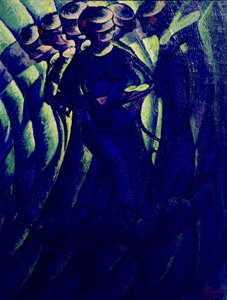 Synopsis av en kvinnes bevegelser av Luigi Russolo