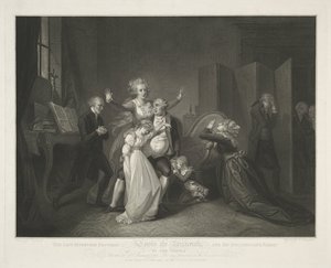 Siste sammenkomst av Louis XVI og hans familie av Luigi Schiavonetti