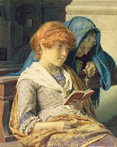 I kirken, 1883 av Luigi da Rios