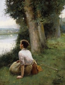 Ved elven, av Luis Jimenez y Aranda