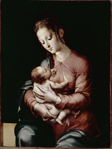 Jomfruen og barnet (olje på panel, ca. 1565)