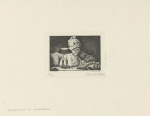 leser mann av Lukas van Hoger (signed by artist)