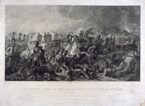 Den avgjørende siktelsen til livgarden ved Waterloo av Luke (after) Clennell