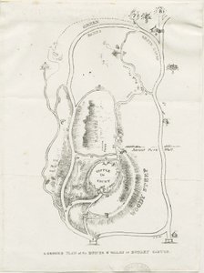 Dudley Castle: litografi, nd [c 1825] av Luke Booker