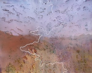 Path 2, 2019 (olje på lerret) av Luke Elwes