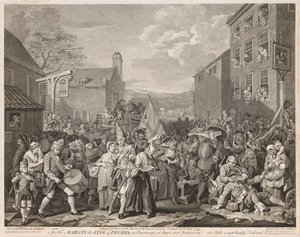 mars til Finchley i år 1746 (etter Hogarth)