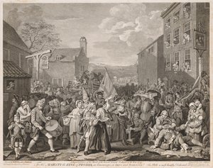 Mars til Finchley i året 1746 etter Hogarth, 1750.