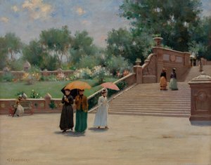 I parken, ca. 1894 (olje på lerret) av Luther Emerson van Gorder