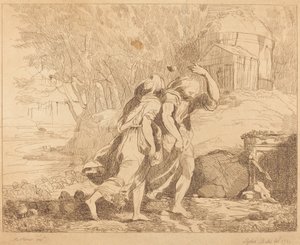 To flyktende skikkelser av Lydia Bates after John Hamilton Mortimer