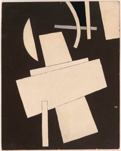 Sans titre - Popova, Lyubov Sergeyevna (1889-1924) Gouache uten tittel på papp ca 1916-1918 - 49,5x39,5 - New York City. Museum of Modern Art (MOMA) av Lyubov Sergeevna Popova