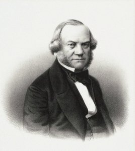 Portrett av direktøren for de keiserlige teatrene Alexander Mikhaylovich Gedeonov, 1858. av M. Baryshev