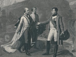 Møte mellom Napoleon og Frans I etter Austerlitz, 1805, 1896