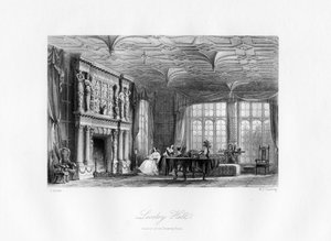 Salongen, Loseley Hall, Guildford, 1800-tallet.