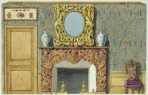 Skorstein i spisestuen på rue Fortune, hus kjøpt av Balzac i 1847