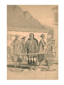 Fiskehandlere i Hong Kong, 1800-tallet.