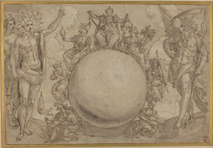 Apollo, Diana og tid med menneskelivets sykliske omskiftelser av Maarten de Vos