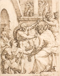 Kristus som kroner med torner av Maarten van Heemskerck