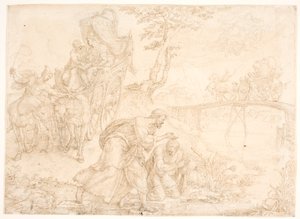 Philip døper den etiopiske dronningen Kandakes kasserer av Maarten van Heemskerck