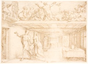 Den Hellige Ånds utgytelse i pinsen av Maarten van Heemskerck