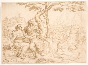 Juda og Tamar av Maarten van Heemskerck