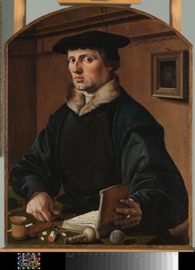 Portrett av en mann, muligens Pieter Gerritsz Bicker Portrett av en mann av Maarten van Heemskerck