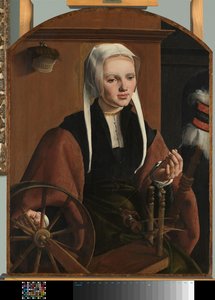 Portrett av en kvinne, muligens Anne Codde Portrett av en kvinne av Maarten van Heemskerck