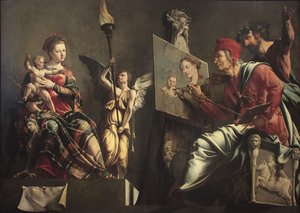 Saint Luke maler jomfruen