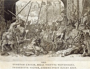 Erobringen av Tunis i 1535, plate 7 fra 