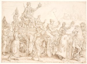 Triumfvogn Overflod (rik) av Maarten van Heemskerck