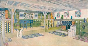Musikkrom i et hus i Crowborough, c1902