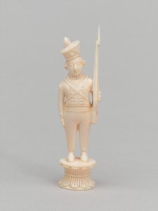 Hvit bonde, sjakkbrikke, India, 1820 ca av Macneill MacLeay