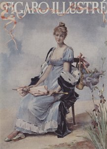 mai blomster. Forside av Le Figaro Illustre, mai 1894
