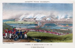 Syttitredje regiment, storming av Seringapatam, India, 4. mai 1799. av Madeley