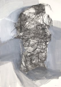Torso 6, 2022 (kull på papir)