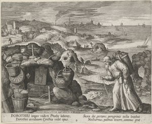 Saint Dorotheus av Gaza som eremitt, 1600.
