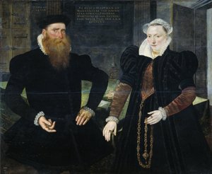 Portrett av Gillis Hooftman, skipsreder, og hans kone Margaretha van Nispen (Gilles van Eichelenberg, kalt Hoffman)