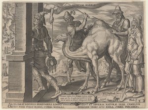 Rik mann og fattig Lasarus. 1563 av Maerten van Heemskerck