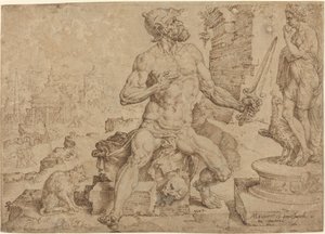 Patriarken Simeon av Maerten van Heemskerck