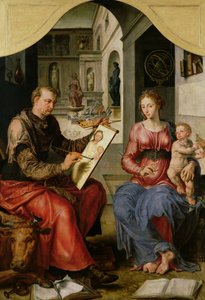 St. Lukas maler jomfruen, ca. 1545
