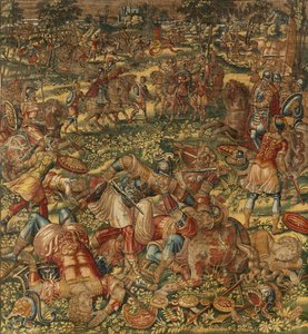 Historien om Gideon, sent på 1500-tallet (silke og ull) av Maerten van Heemskerck