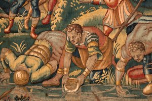 Historien om Gideon, sent på 1500-tallet (silke og ull) av Maerten van Heemskerck