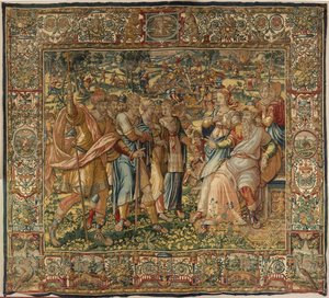 Historien om Gideon, sent på 1500-tallet (silke og ull) av Maerten van Heemskerck